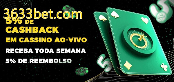 Promoções do cassino ao Vivo 3633bet.com